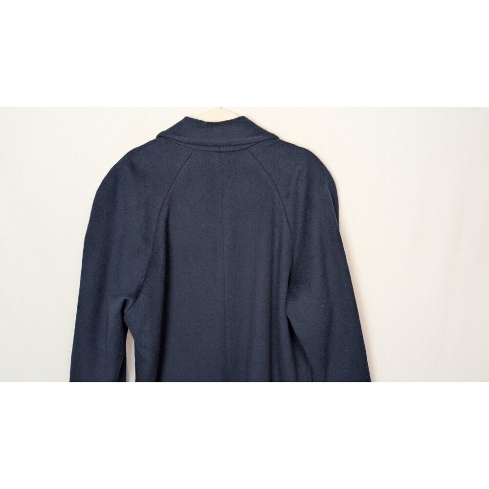 VTG 90s Worthington sz 14 Wool Long Overcoat Peacoat Jacket Midi Double Breasted - Picture 9 of 16